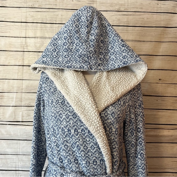 Anthropologie Saturday/Sunday Himalayan Hooded Robe Size Medium/Large - Picture 9 of 15